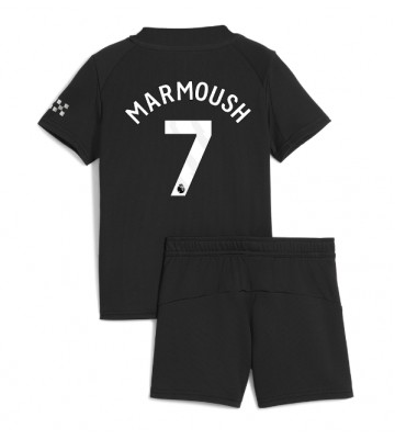 Manchester City Omar Marmoush #7 Venkovní dres komplet pro Děti 2025-26 Krátkým Rukávem (+ Krátké kalhoty)