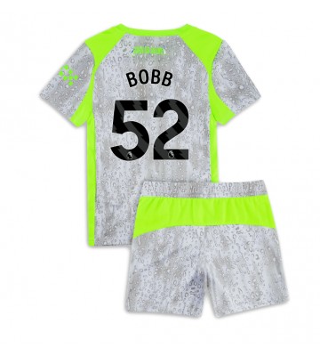 Manchester City Oscar Bobb #52 Alternativní dres komplet pro Děti 2025-26 Krátkým Rukávem (+ Krátké kalhoty)