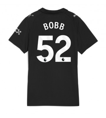 Manchester City Oscar Bobb #52 Venkovní Dres pro Dámy 2025-26 Krátkým Rukávem