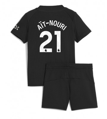 Manchester City Rayan Ait-Nouri #21 Venkovní dres komplet pro Děti 2025-26 Krátkým Rukávem (+ Krátké kalhoty)