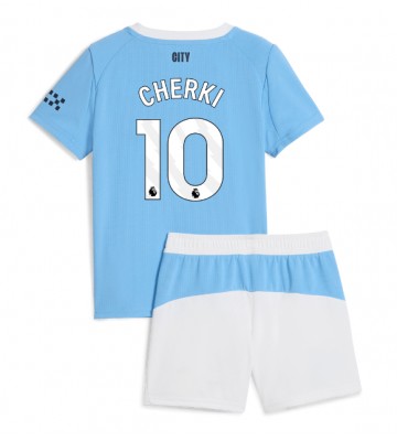 Manchester City Rayan Cherki #10 Domácí dres komplet pro Děti 2025-26 Krátkým Rukávem (+ Krátké kalhoty)