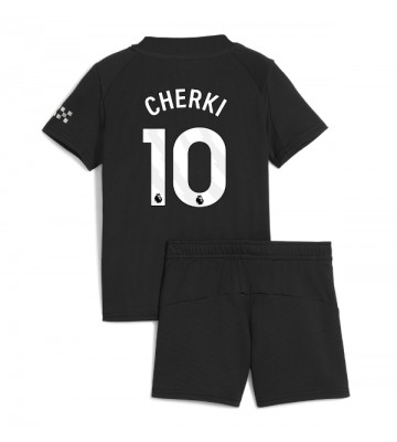 Manchester City Rayan Cherki #10 Venkovní dres komplet pro Děti 2025-26 Krátkým Rukávem (+ Krátké kalhoty)