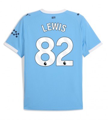 Manchester City Rico Lewis #82 Domácí Dres 2025-26 Krátkým Rukávem