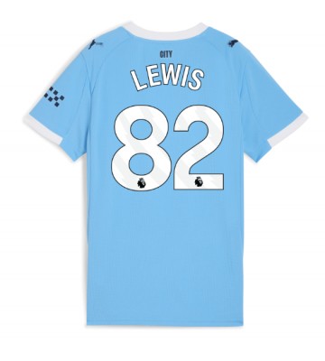 Manchester City Rico Lewis #82 Domácí Dres pro Dámy 2025-26 Krátkým Rukávem