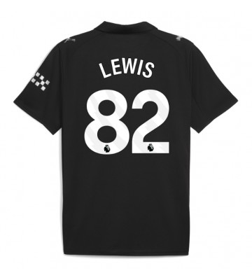 Manchester City Rico Lewis #82 Venkovní Dres 2025-26 Krátkým Rukávem