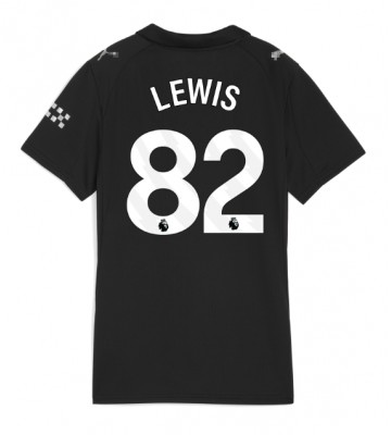 Manchester City Rico Lewis #82 Venkovní Dres pro Dámy 2025-26 Krátkým Rukávem