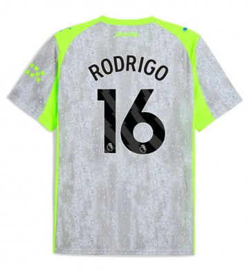 Manchester City Rodri Hernandez #16 Alternativní Dres 2025-26 Krátkým Rukávem