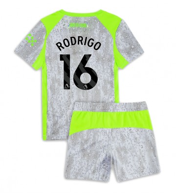 Manchester City Rodri Hernandez #16 Alternativní dres komplet pro Děti 2025-26 Krátkým Rukávem (+ Krátké kalhoty)