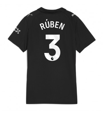 Manchester City Ruben Dias #3 Venkovní Dres pro Dámy 2025-26 Krátkým Rukávem