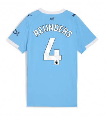 Manchester City Tijjani Reijnders #4 Domácí Dres pro Dámy 2025-26 Krátkým Rukávem
