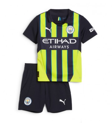 Manchester City Venkovní dres komplet pro Děti 2024-25 Krátkým Rukávem (+ Krátké kalhoty)