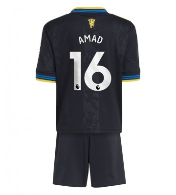 Manchester United Amad Diallo #16 Alternativní dres komplet pro Děti 2025-26 Krátkým Rukávem (+ Krátké kalhoty)