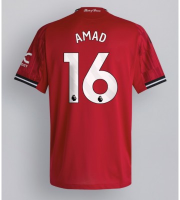 Manchester United Amad Diallo #16 Domácí Dres 2025-26 Krátkým Rukávem