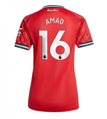 Manchester United Amad Diallo #16 Domácí Dres pro Dámy 2025-26 Krátkým Rukávem