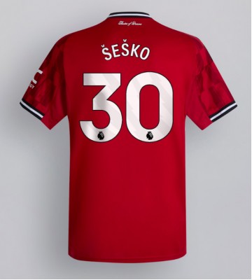 Manchester United Benjamin Sesko #30 Domácí Dres 2025-26 Krátkým Rukávem