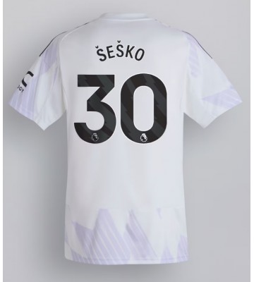 Manchester United Benjamin Sesko #30 Venkovní Dres 2025-26 Krátkým Rukávem
