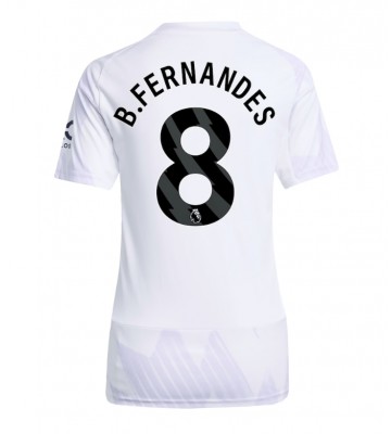 Manchester United Bruno Fernandes #8 Venkovní Dres pro Dámy 2025-26 Krátkým Rukávem
