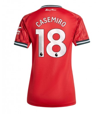 Manchester United Casemiro #18 Domácí Dres pro Dámy 2025-26 Krátkým Rukávem