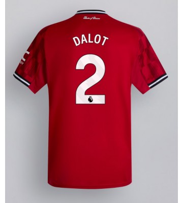 Manchester United Diogo Dalot #2 Domácí Dres 2025-26 Krátkým Rukávem