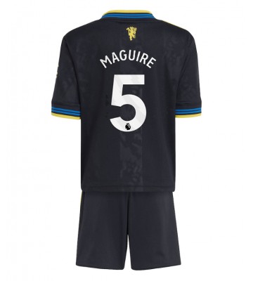 Manchester United Harry Maguire #5 Alternativní dres komplet pro Děti 2025-26 Krátkým Rukávem (+ Krátké kalhoty)