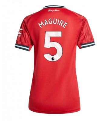 Manchester United Harry Maguire #5 Domácí Dres pro Dámy 2025-26 Krátkým Rukávem