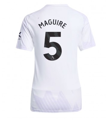Manchester United Harry Maguire #5 Venkovní Dres pro Dámy 2025-26 Krátkým Rukávem