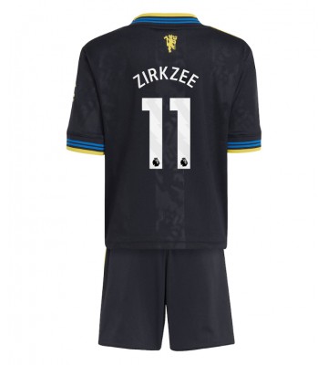 Manchester United Joshua Zirkzee #11 Alternativní dres komplet pro Děti 2025-26 Krátkým Rukávem (+ Krátké kalhoty)