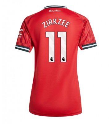 Manchester United Joshua Zirkzee #11 Domácí Dres pro Dámy 2025-26 Krátkým Rukávem