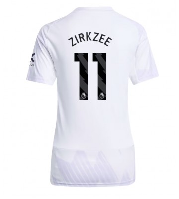Manchester United Joshua Zirkzee #11 Venkovní Dres pro Dámy 2025-26 Krátkým Rukávem