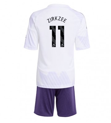 Manchester United Joshua Zirkzee #11 Venkovní dres komplet pro Děti 2025-26 Krátkým Rukávem (+ Krátké kalhoty)