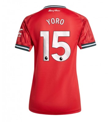 Manchester United Leny Yoro #15 Domácí Dres pro Dámy 2025-26 Krátkým Rukávem