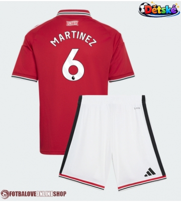 Manchester United Lisandro Martinez #6 Domácí dres komplet pro Děti 2026-27 Krátkým Rukávem (+ Krátké kalhoty)