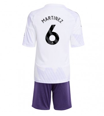 Manchester United Lisandro Martinez #6 Venkovní dres komplet pro Děti 2025-26 Krátkým Rukávem (+ Krátké kalhoty)