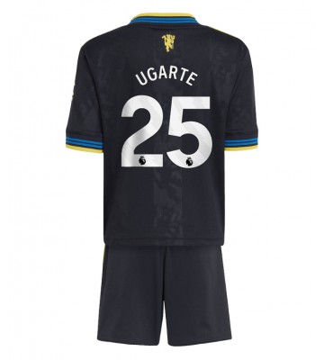 Manchester United Manuel Ugarte #25 Alternativní dres komplet pro Děti 2025-26 Krátkým Rukávem (+ Krátké kalhoty)