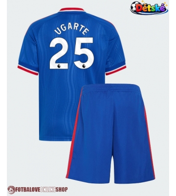 Manchester United Manuel Ugarte #25 Venkovní dres komplet pro Děti 2026-27 Krátkým Rukávem (+ Krátké kalhoty)