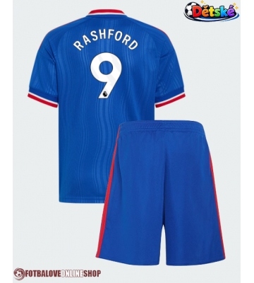 Manchester United Marcus Rashford #9 Venkovní dres komplet pro Děti 2026-27 Krátkým Rukávem (+ Krátké kalhoty)