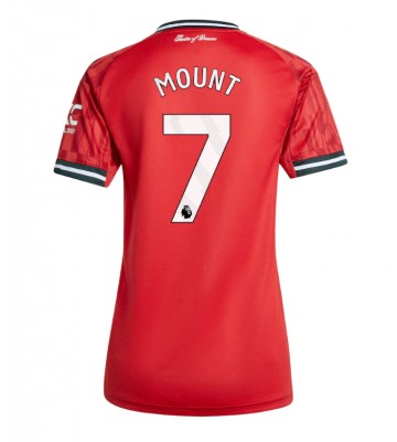 Manchester United Mason Mount #7 Domácí Dres pro Dámy 2025-26 Krátkým Rukávem