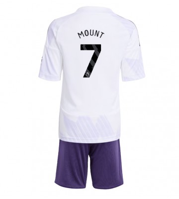 Manchester United Mason Mount #7 Venkovní dres komplet pro Děti 2025-26 Krátkým Rukávem (+ Krátké kalhoty)