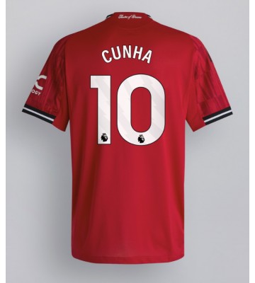Manchester United Matheus Cunha #10 Domácí Dres 2025-26 Krátkým Rukávem
