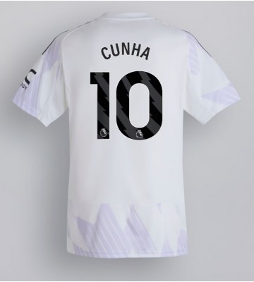 Manchester United Matheus Cunha #10 Venkovní Dres 2025-26 Krátkým Rukávem