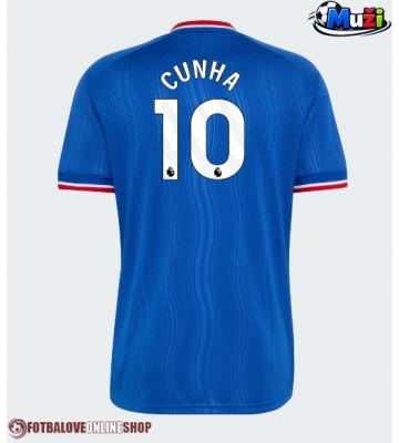 Manchester United Matheus Cunha #10 Venkovní Dres 2026-27 Krátkým Rukávem