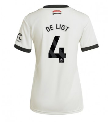 Manchester United Matthijs de Ligt #4 Alternativní Dres pro Dámy 2024-25 Krátkým Rukávem