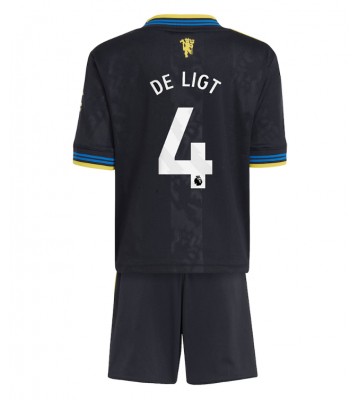 Manchester United Matthijs de Ligt #4 Alternativní dres komplet pro Děti 2025-26 Krátkým Rukávem (+ Krátké kalhoty)
