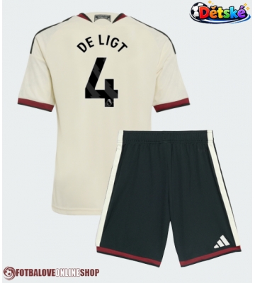 Manchester United Matthijs de Ligt #4 Alternativní dres komplet pro Děti 2026-27 Krátkým Rukávem (+ Krátké kalhoty)