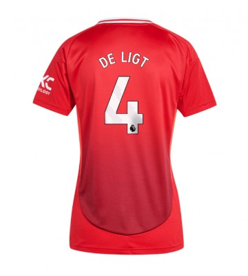 Manchester United Matthijs de Ligt #4 Domácí Dres pro Dámy 2024-25 Krátkým Rukávem