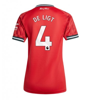 Manchester United Matthijs de Ligt #4 Domácí Dres pro Dámy 2025-26 Krátkým Rukávem