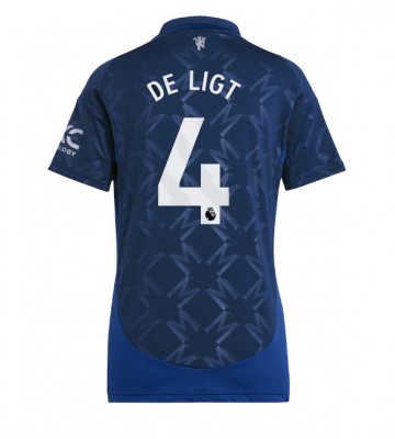 Manchester United Matthijs de Ligt #4 Venkovní Dres pro Dámy 2024-25 Krátkým Rukávem