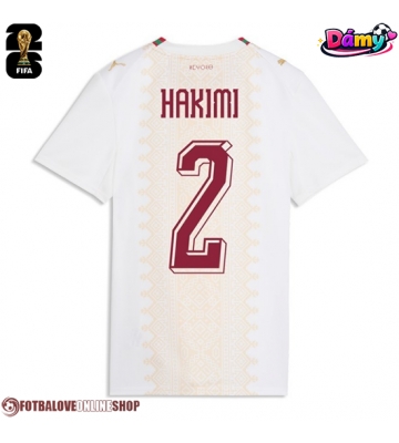Maroko Achraf Hakimi #2 Venkovní Dres pro Dámy MS 2026 Krátkým Rukávem