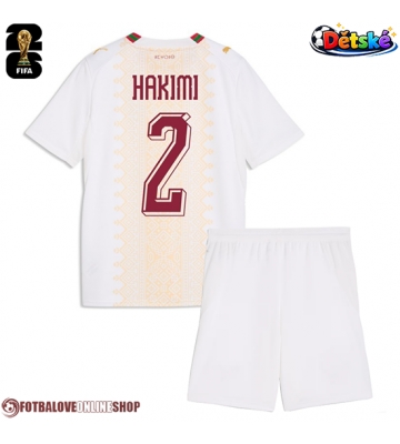 Maroko Achraf Hakimi #2 Venkovní dres komplet pro Děti MS 2026 Krátkým Rukávem (+ Krátké kalhoty)