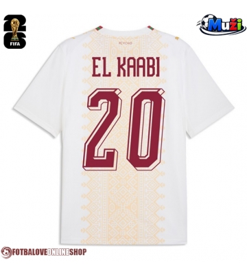 Maroko Ayoub El Kaabi #20 Venkovní Dres MS 2026 Krátkým Rukávem